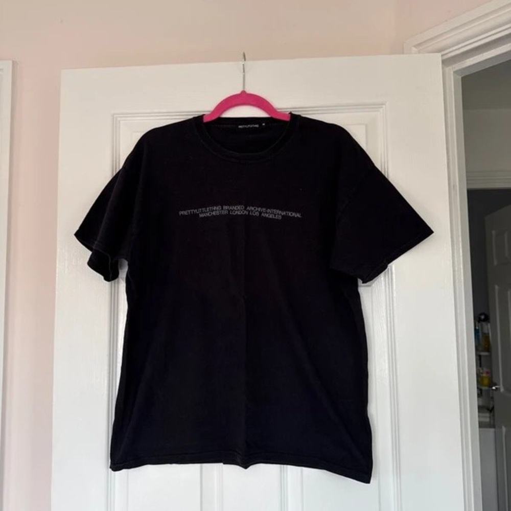 Primark Dark Tee with Subtle Text